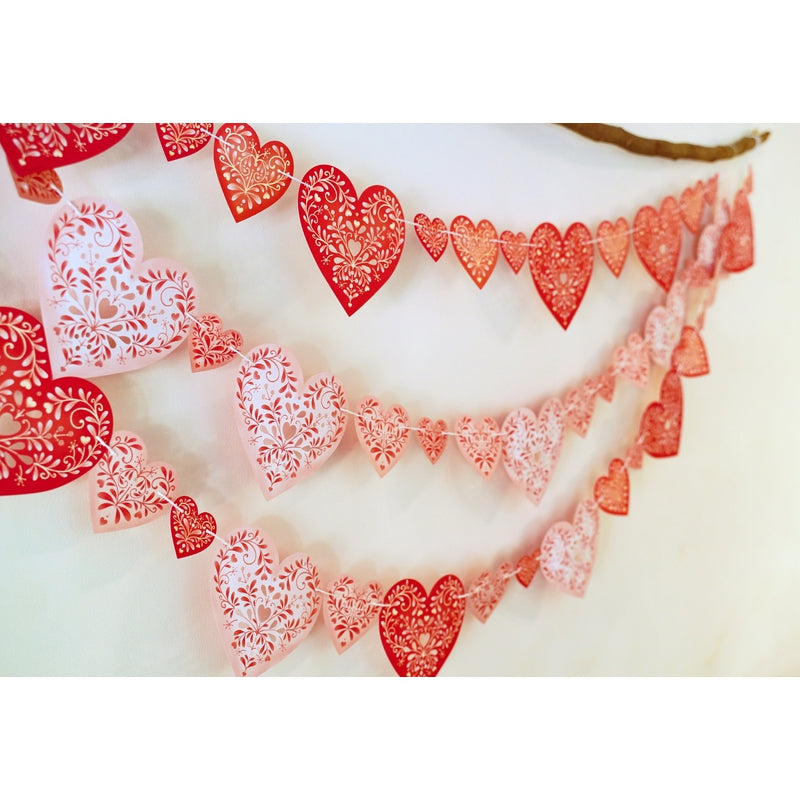 Sweet Hearts Premium Paper Bunting