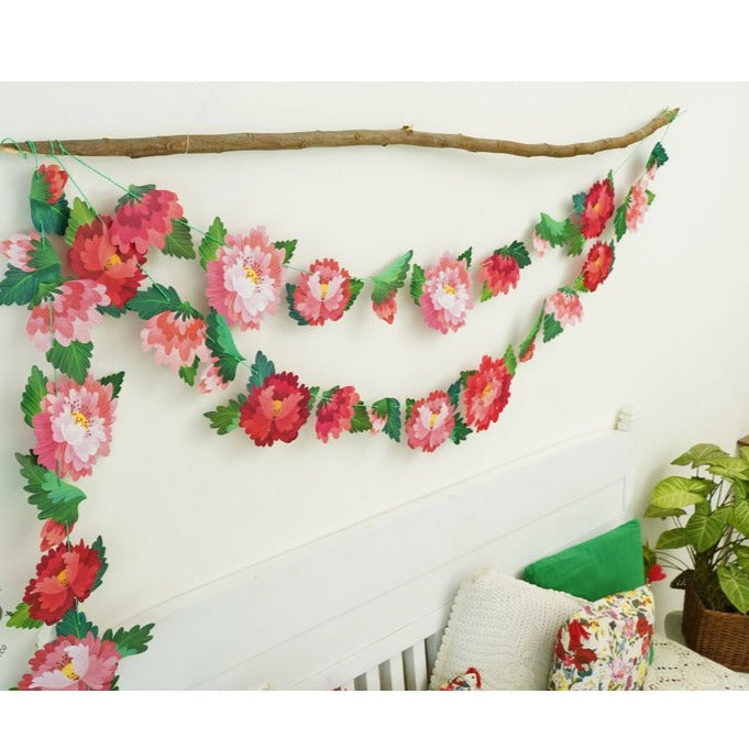 Forever Flowers Premium Paper Bunting