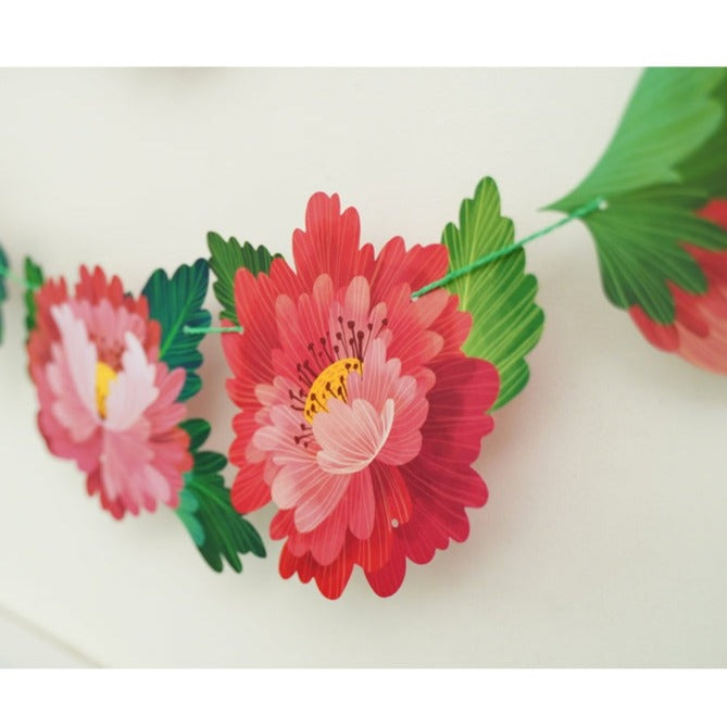 Forever Flowers Premium Paper Bunting