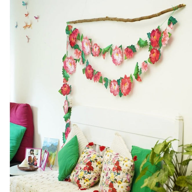 Forever Flowers Premium Paper Bunting