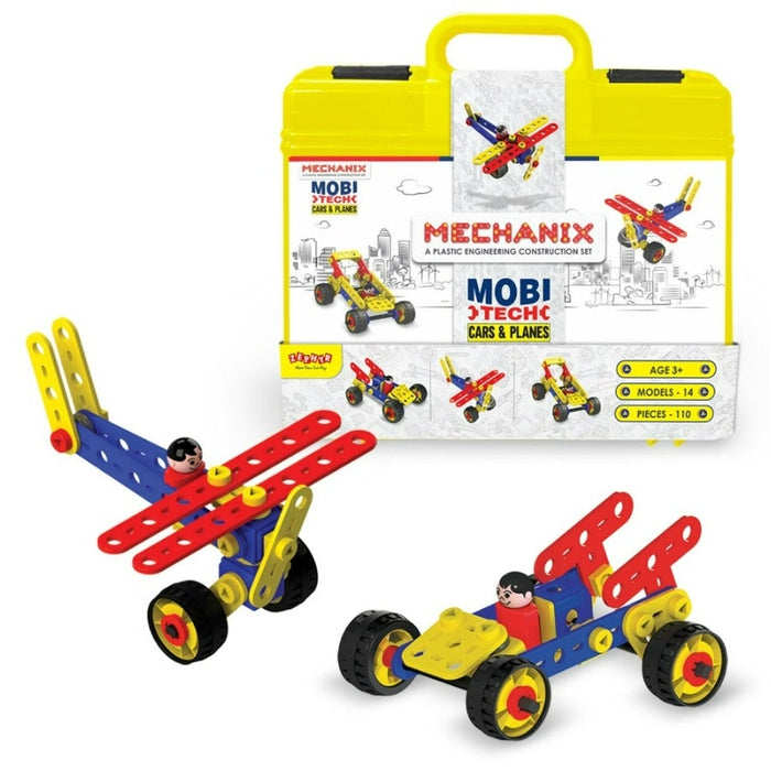 Smart Bag Mechanix Mobitech Set (110 Pieces) - Cars & Planes