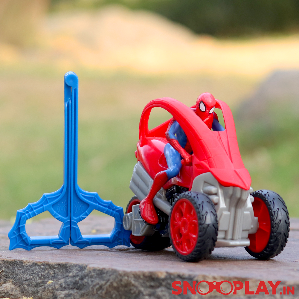 Spiderman Figure Set with Spidey Vehicle (Removable Figure with Launcher)