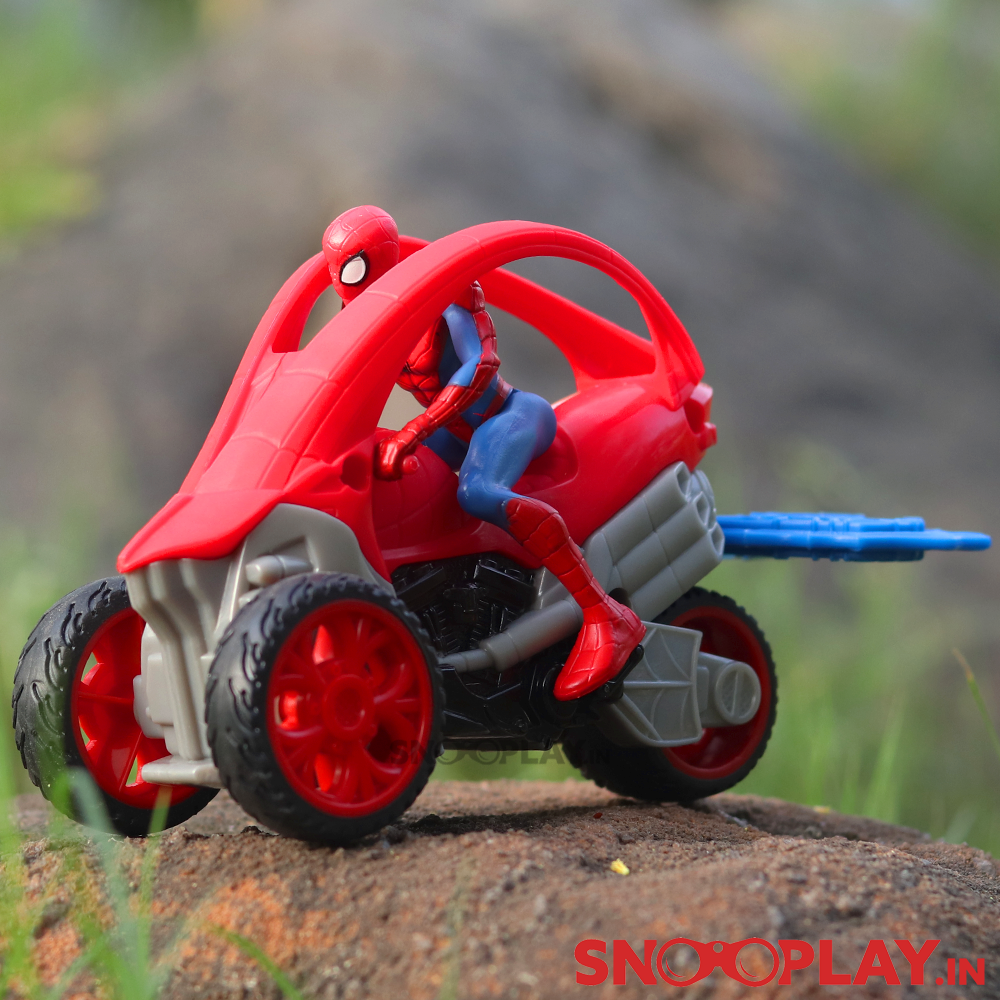 Spiderman Figure Set with Spidey Vehicle (Removable Figure with Launcher)