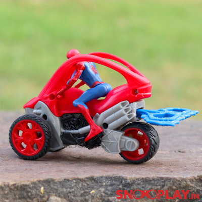 Spiderman Figure Set with Spidey Vehicle (Removable Figure with Launcher)
