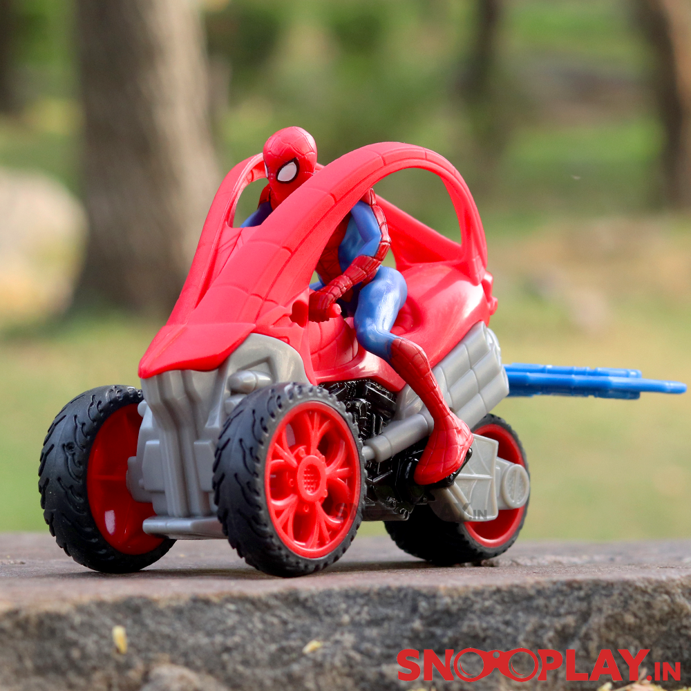 Spiderman Figure Set with Spidey Vehicle (Removable Figure with Launcher)