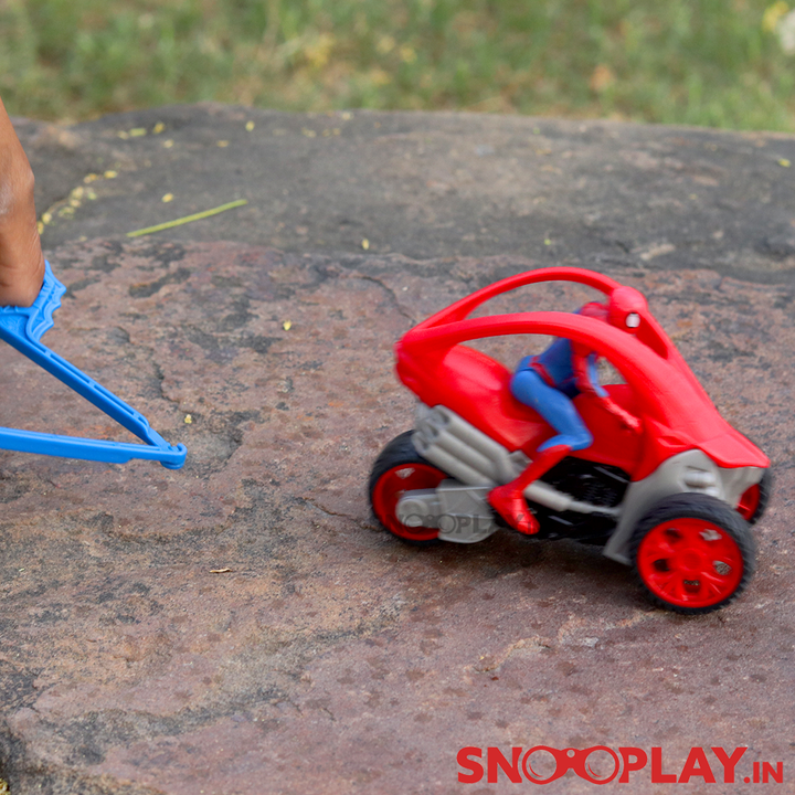 Spiderman Figure Set with Spidey Vehicle (Removable Figure with Launcher)