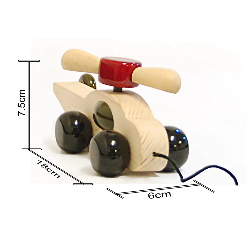 Spinno - Wooden Helicopter Pull Toy