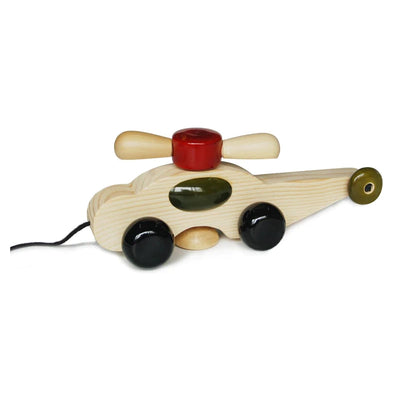 Spinno - Wooden Helicopter Pull Toy