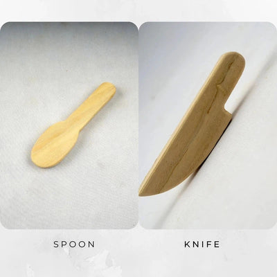 Neem Wood Teether - Spoon + Knife