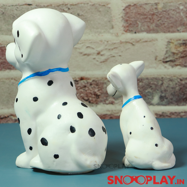 Set of 2 Squeezy Squeaky Dalmatian Dog Toys (6 Months - 2 Years)