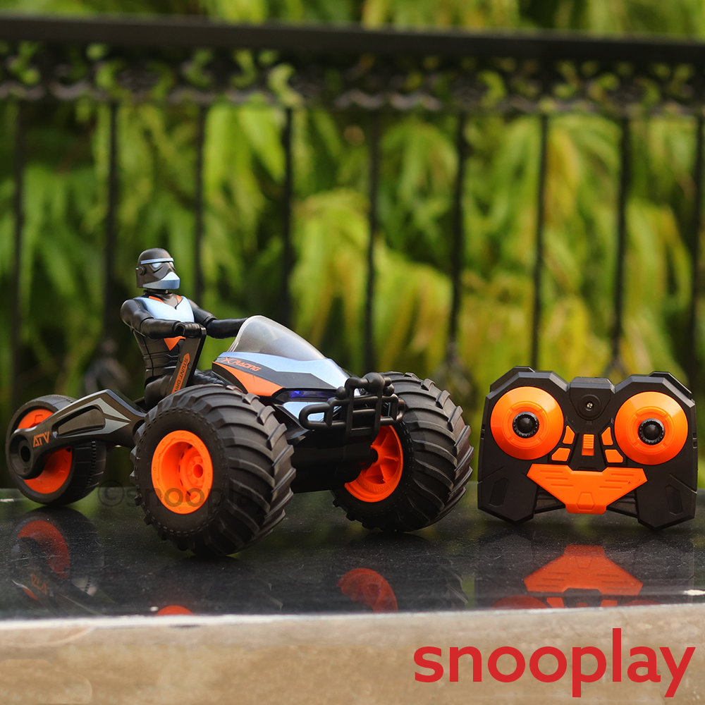 Stunt Racing ATV RC Model- comes with 2 wheeler & 3 wheeler modes- Assorted Colors