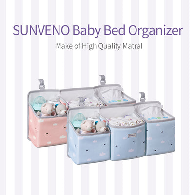 Baby Crib Organizer Caddy - Pink