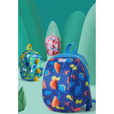 Kids Backpack- Dinosaur Blue