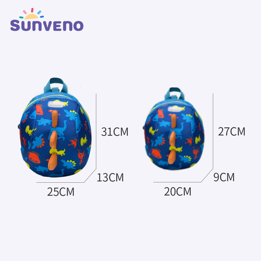 Kids Backpack Large - Dinosaur Blue