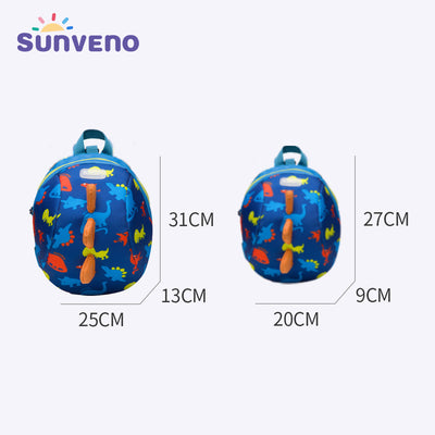 Kids Backpack- Dinosaur Blue