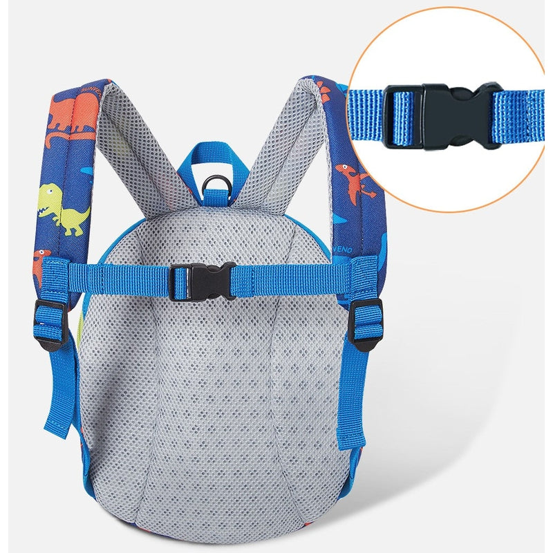 Kids Backpack- Dinosaur Blue