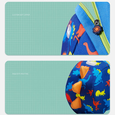 Kids Backpack- Dinosaur Blue