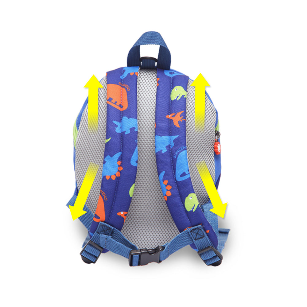 Kids Backpack Large - Dinosaur Blue