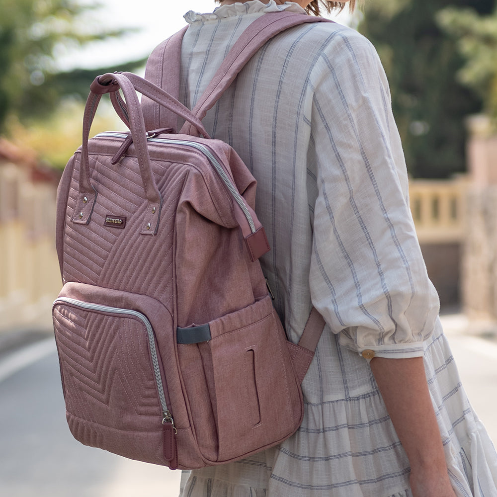 Diaper Bag - Nova Pink + Stroller Hooks