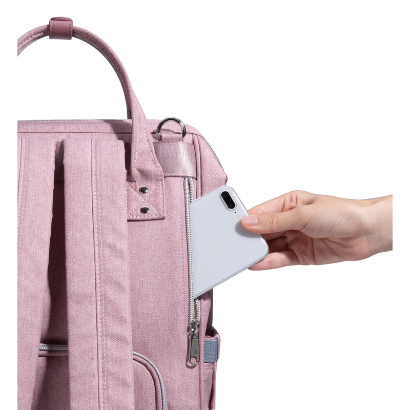 Diaper Bag - Nova Pink + Stroller Hooks