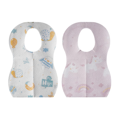 Disposable Baby Bibs - 20 pcs- Blue