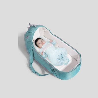 Foldable Travel Carry Cot - Green