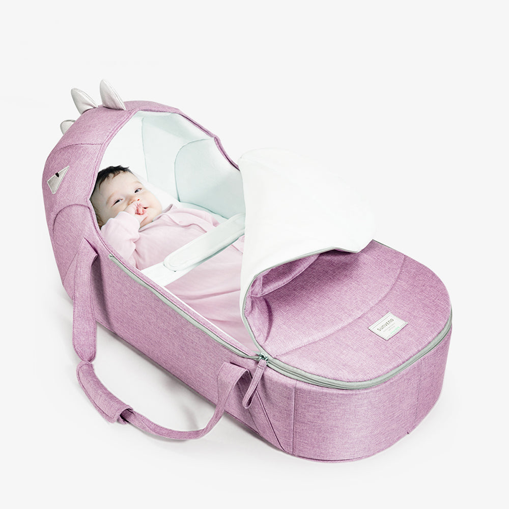 Foldable Travel Carry Cot - Pink