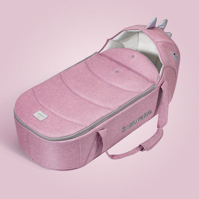 Foldable Travel Carry Cot - Pink