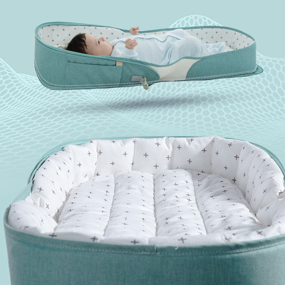 Portable Baby Bed & Bag- Sea Green