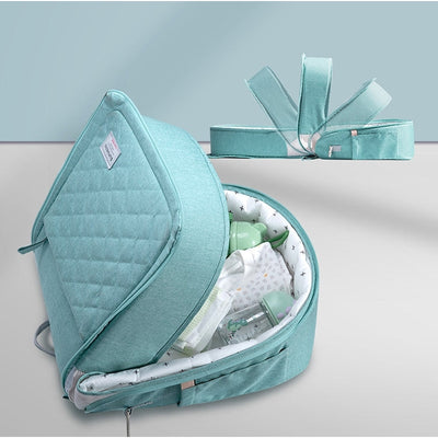 Portable Baby Bed & Bag- Sea Green