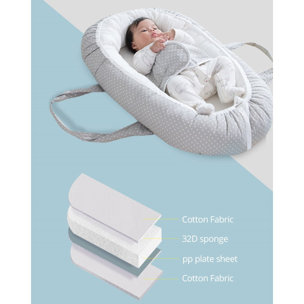 All Season Cozy Baby Nest - Grey