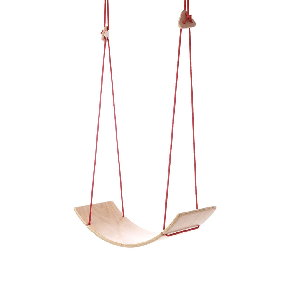 2 in 1 Wooden Balancing Board Swing for Kids