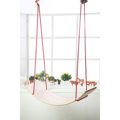 2 in 1 Wooden Balancing Board Swing for Kids