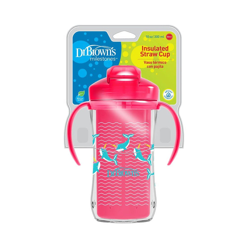Feeding & Weaning Sipper Water Bottle Insulated Straw (Pink)