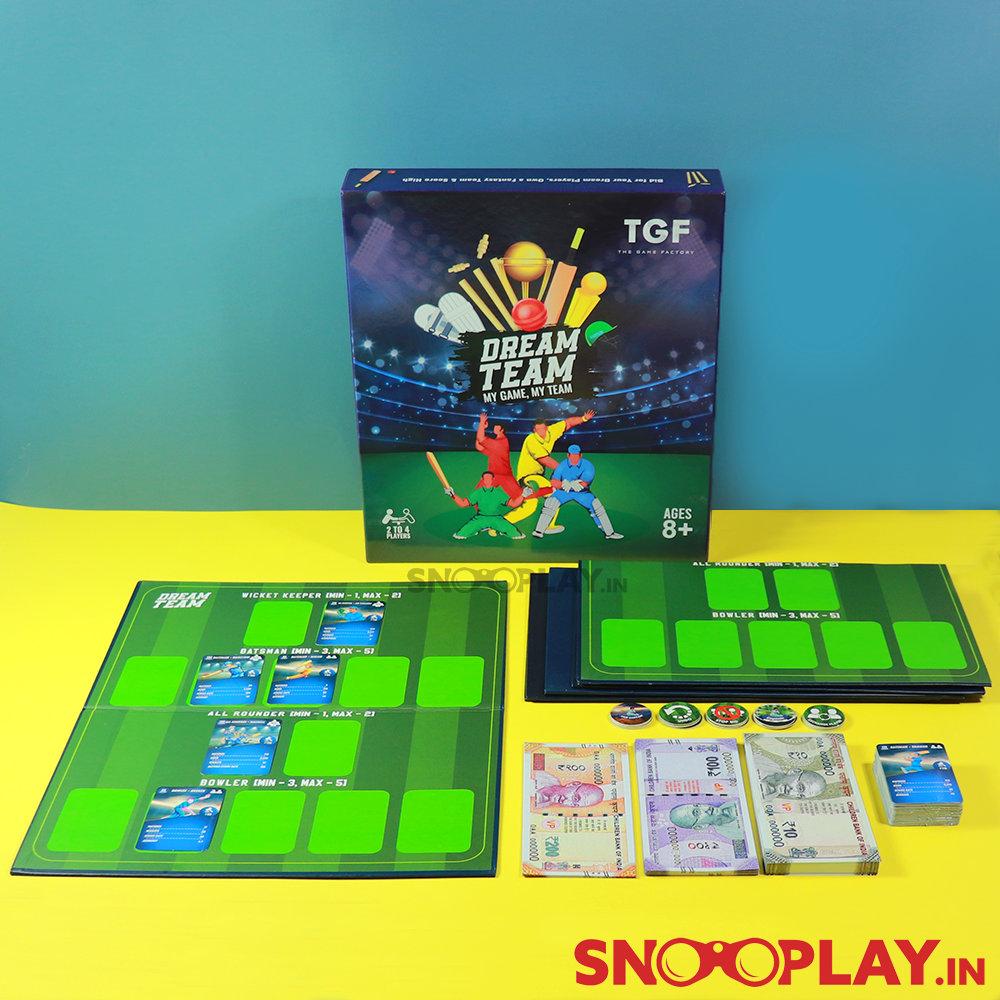 Dream Team- My Game, My Team (Cricket Board Game)