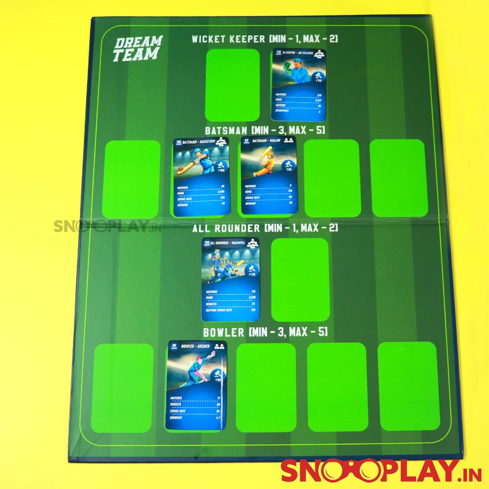 Dream Team- My Game, My Team (Cricket Board Game)