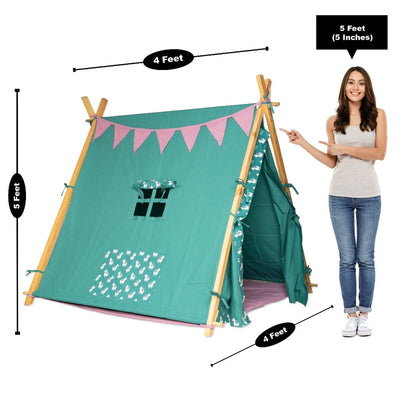 PLAY TENT LAZY LAMA (GREEN) For Children - COD Not Available