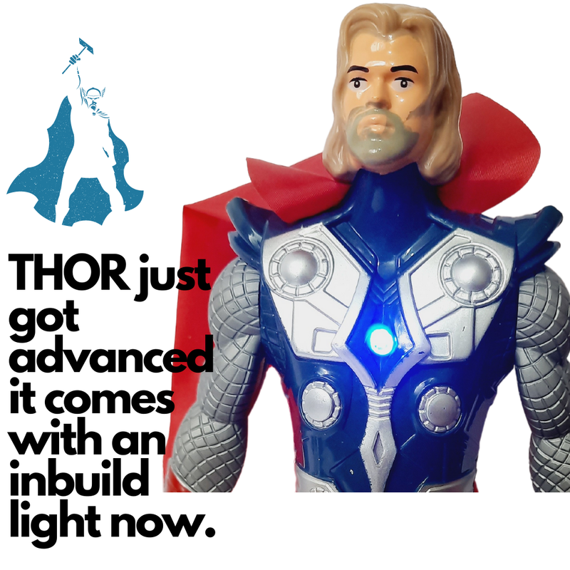 Thor Toy with Light, Thor Hammer, Thor Stormbreaker Action Figure Toy Set