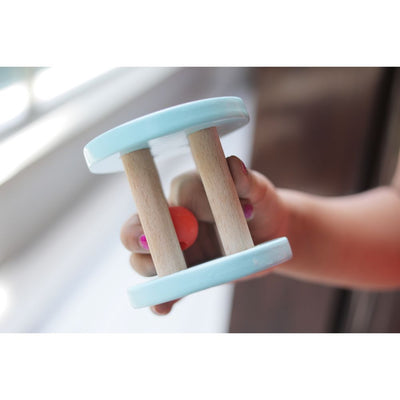 Wooden Drum Rattle for Toddlers