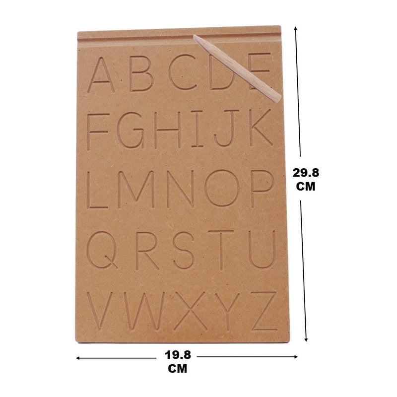 Wooden Small & Capital Alphabet Tracing Board for Kids (Combo of 2)
