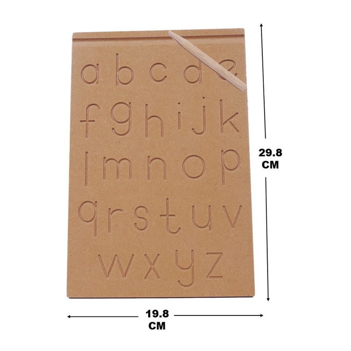 Wooden Lower Alphabet English Tracing Board