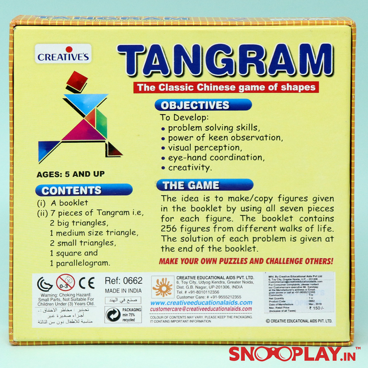 Creative's Tangram Set Puzzle For Kids