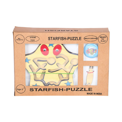 Wooden Fun Toy Starfish Puzzle