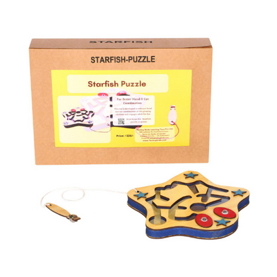 Wooden Fun Toy Starfish Puzzle