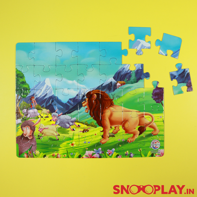 The Shepherd Boy & the Lions- Story Puzzle