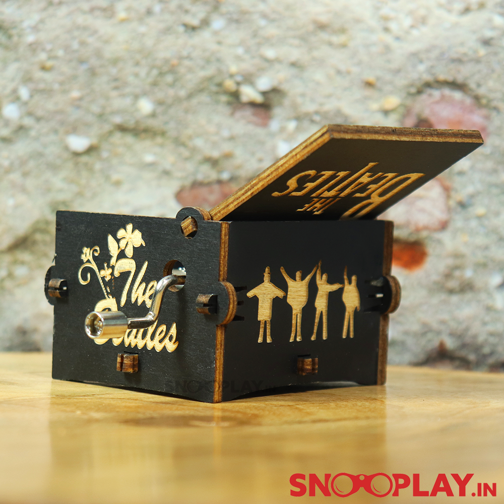 The Beatles Theme Hand Engraved Wooden Music Box