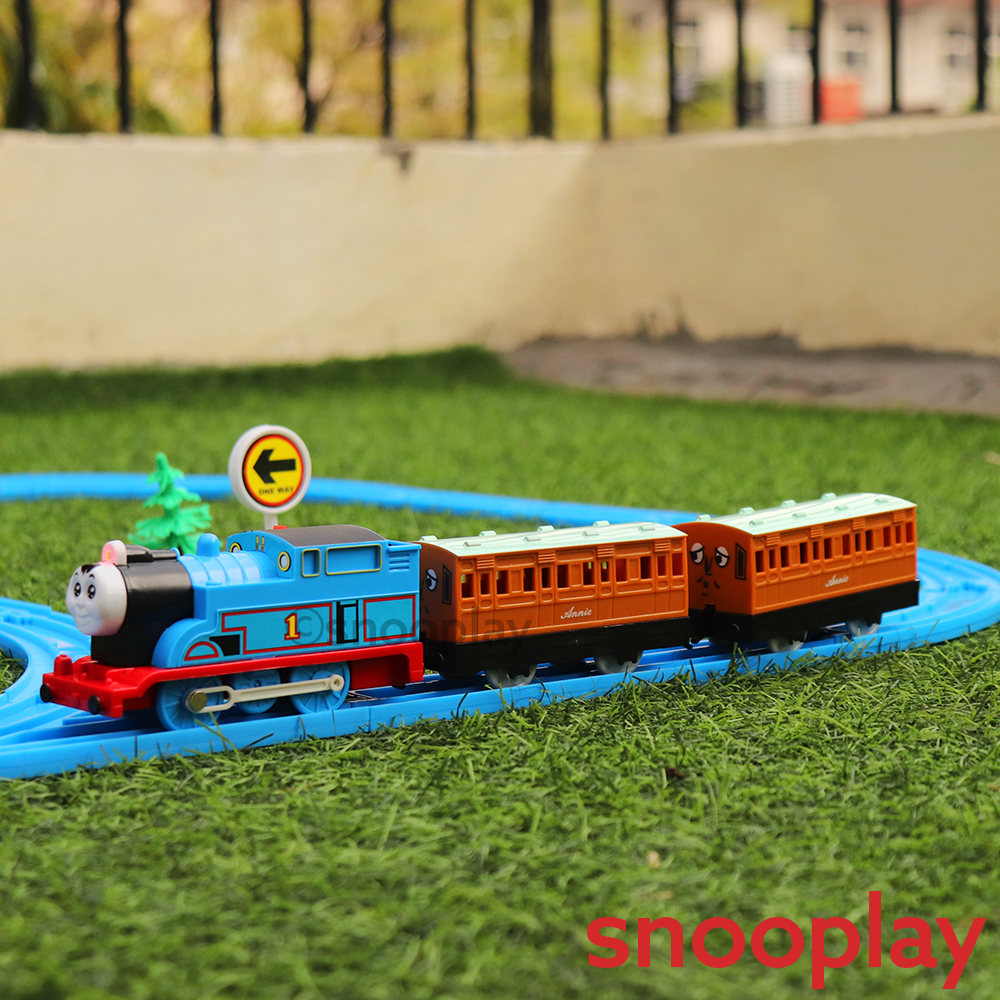 Toy Train Playset with Changeable Tracks (Light & Sound)