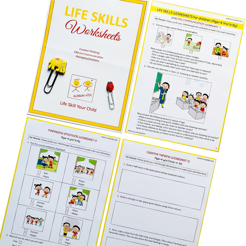 Life Skills Worksheets - (4 Years)