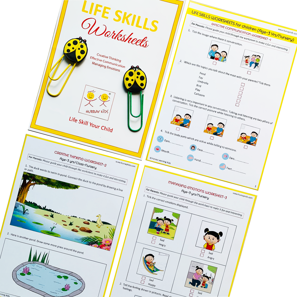 Life Skills Worksheets - (3 Years)