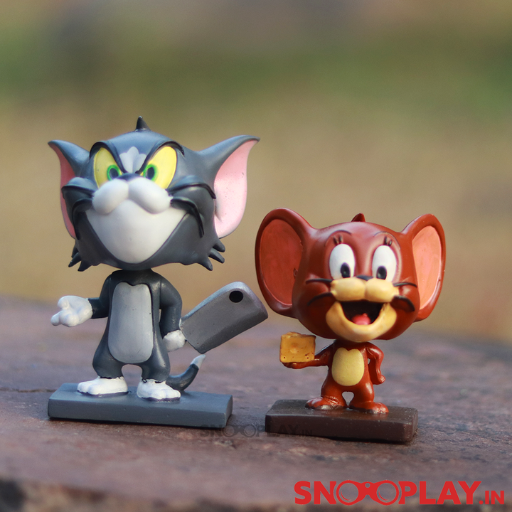 Tom & Jerry Action Figure Bobbleheads Set